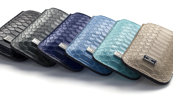 Hand made genuine real leather snake cut back case cover for apple iphone 5 5 5c